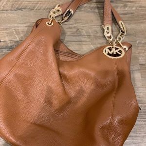 Michael Kors Tan Leather Hobo Bag